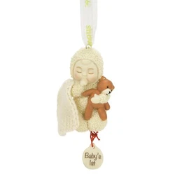 It appears this little one couldnt stay awake for their First Christmas. FEATURES: include a delicate ribbon hanger and...