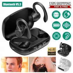 NEW Waterproof Bluetooth Earbuds Stereo Wireless Headphones Sport Headset. Bluetooth 5.1 Receiver Wireless 3.5mm Jack...