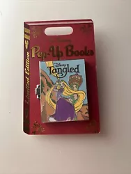 Disney Pin Pop Up Books Series Tangled Rapunzel LE Hinged.