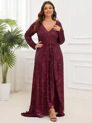 This gorgeous floor length evening dress deserve a center spot in your closet. Whether you are going to a wedding or a...