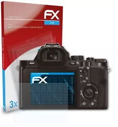 Ultra-transparent et à revêtement dur: atFoliX 3 x FX-Clear Protecteur décran pour Sony Alpha a7 & a7R & a7S (ILCE-7...