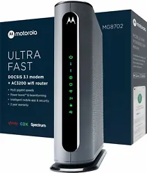 Approved for Comcast Xfinity, Cox, and Charter Spectrum services, this cable modem is also backwards compatible with...