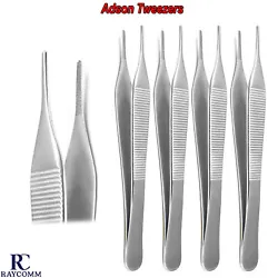 Adson Tweezers -X1. Highly Polished Finish For Aesthetic and Corrosion Resistance.