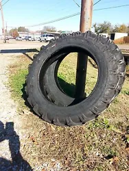 Tire is the old style long bar angle bar tread. Great deal on new matched pair of Farm Tractor tires with tubes.