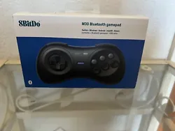Manette 8Bitdo M30 bluetooth noire Bluetooth sans fil USB-C Rumble Vibration Compatible Nintendo Switch avec les...
