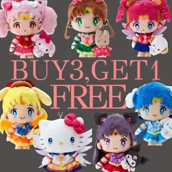Sailor Moon Cosmos x Sanrio Characters Plush Mascot 3buy get1free limited Japan. Includings 3BUY GET1FREE. About...