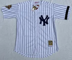 Show your love for the New York Yankees and Derek Jeter with this throwback white stitched jersey in size large. The...