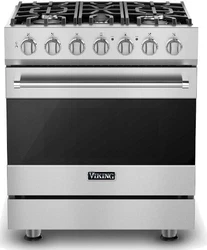 Viking 3 Series RVDR33025BSS. 5 Sealed Burners, 4.7 Cu. Ft. Oven Capacity, Self-Clean, SureSpark™ Ignition System....