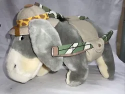 Walt Disney World Safari Camping Eeyore Plush Stuffed Animal Kingdom 12”.. appears in good condition. (Cl/pk)