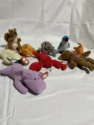This lot of Teenie Beanie Babies includes a variety of characters from the Ty brand. These retired plush toys are...