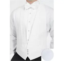 • Backless fully adjustable vest. - A DIVINE FIT. - A STUNNINGLY FORMAL LOOK. (Item # : 274013609606). • White...