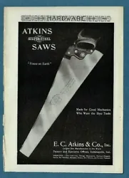 Original print ad from 1906 magazine. Tiny staple marks at right margin; light paper toning or 