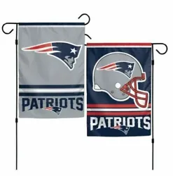 2023 New England Patriots. 2 Sided Garden Flag. size: 12.5