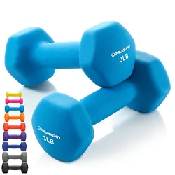 Versatile: These neoprene dumbbell hexagon hand weights support a wide range of resistance-training exercises for a...