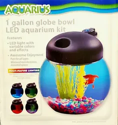 AQUARIUS 1 Gallon Kit. The 1-gallon Aquarium Kit is designed for easy set up and easy maintenance. Décorations, gravel...