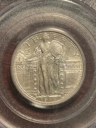 Up for sale is a PCGS AU55 1917 D STANDING LIBERTY QUARTER. Blast white with great luster. These are always popular...