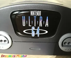 The console was presented to the press as the Ultra 64, the continuation of the Super Nintendo. This Ultra 64 logo is...