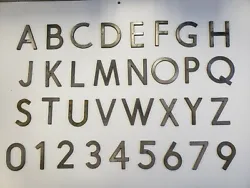 We have other letters A-Z, along with many types of symbols and numbers. Zinc or Aluminum material. LETTERS and...