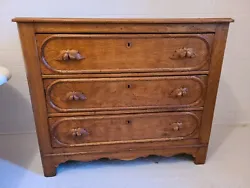 This beautiful Eastlake dresser is a true antique piece that will add a touch of glamour to any room. With its stunning...