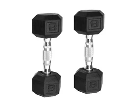 The CAP barbell coated hex dumbbells feature steel, diamond knurled handles with protective coating providing...