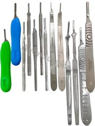 Multi-Angled Scalpel Handle with 180 degree range to easily maneuver around corners, hard to reach areas, and tight...