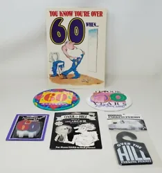 Birthday Party Supplies Novelty Items 60th Birthday Over The Hill Gag Gifts Lot. Assortment of 60th and over the hill...
