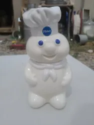 Vintage 1988 Pillsbury Dough Boy Cookie Jar.  Please see photos as they are part of the description. There are small...