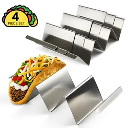 Hard tacos, soft tacos or even fajitas can be made with the durable BPA-free stainless steel taco stands. Each taco...