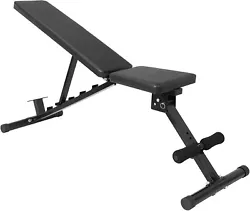 Incline, flat and decline positions. 1 x Weight Bench. Material: Iron. Color: Black.