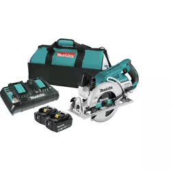 Makita 18V X2 (36V) LXT Brushless Lithium-Ion 7-1/4 in. Cordless Rear Handle Circular Saw Kit with 2 Batteries. 18V X2...