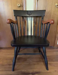 Nichols and Stone Windsor Armchair Black Maple. Nice antique Nichols & Stone Windsor chair. Tag has a pencil written...
