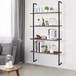 Very industrial-looking. This open-space Theo storage wall shelf combines function with design and has a keyhole wall...