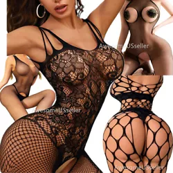 Floral nightwear, flower pattern, one piece elastic hosiery, for adult sex fun, erotic evening shapewear. Open crotch...