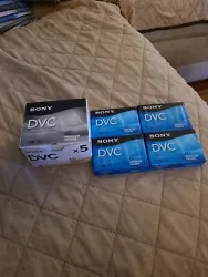 Sony DVM60PRRJ Camera Tape. Lot of 9 tapes all sealed 1 unopened 5 pack see photos for more details please ask any...