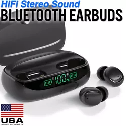 TWS Bluetooth 5.0 Wireless 8D HiFi Stereo Earbuds - IPX7 Waterproof. Resistant to sweat, water and rain, this...