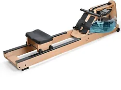 Features: ADJUSTABLE RESISTANCE: This water rowing machine is specially designed to approach the real rowing on the...