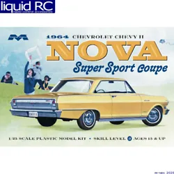 Part number: MOE2320 Moebius Models 2320 1/25 1964 Chevy Nova Super Sport Plastic Model Kit. 1/25 1964 Chevy Nova Super...