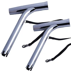 Made of 316 Stainless Steel, mirror polished, which must be perfect for your boat. PVC liner protects your fishing rod....