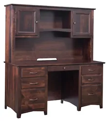 Executive Desk with Hutch. Amish Handcrafted. Experience the beauty of handcrafted Amish furniture. Void of electricity...