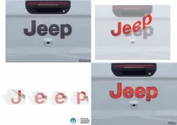 2023 Jeep Gladiator (rear). 2020 Jeep Gladiator (rear). 2021 Jeep Gladiator (rear). 2022 Jeep Gladiator (rear). Decal...