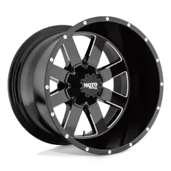 Size 17X10. Finish Gloss Black Milled. Cap M793BK01. Weight 32.63lbs. Bore 106.1. Offset -24mm. Back Spacing 4.56. Bolt...