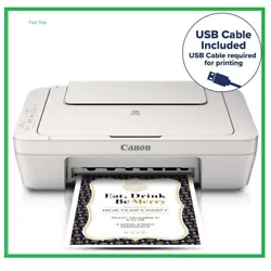 The Canon MG 2522 / 2520 All-in-One Printer (USB Connect only). Canon Free support800/652/2666. • Built-in USB...