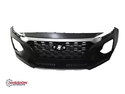 For 2019 2020 Hyundai Santa Fe Front Bumper Upper Lower w/Grills Skid Plate. Includes Front Bumper (Upper and Lower),...