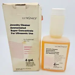 ULTRONICS Jewelry Cleaner. Super Concentrate for Ultrasonic Machines. Makes 4 gallons of solution.