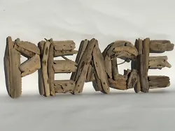 BEAUTIFUL DRIFT WOOD PEACE SIGN BRILLIANTLY HAND CRAFTEDSIZE IS 20”X7”