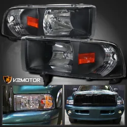 1PC style headlights. 1994-2001 Dodge Ram 1500 models only. 1994-2002 Dodge Ram 2500 / 3500 models only. (Does not fit...
