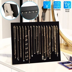✨Necklace Hanger : The stand features a hanging design with 17 hooks, allowing you to easily organize necklaces and...