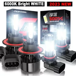 Beam Angle: 360°. 9006 Fog Light Bulbs 2x 9008 Headlight bulbs. 2x 9145/9140 Fog light bulbs. LED type: COB LEDs. To...