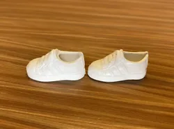 BARBIE Flat Foot FASHIONISTAS WHITE TENNIS SHOES. Great condition. Although these are small, I will be putting them in...