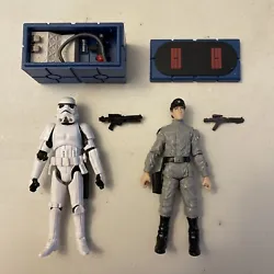 Star Wars Vintage Collection Imperial Scanning Crew K-Mart Exclusive Set Loose. Complete except it is missing the clip...